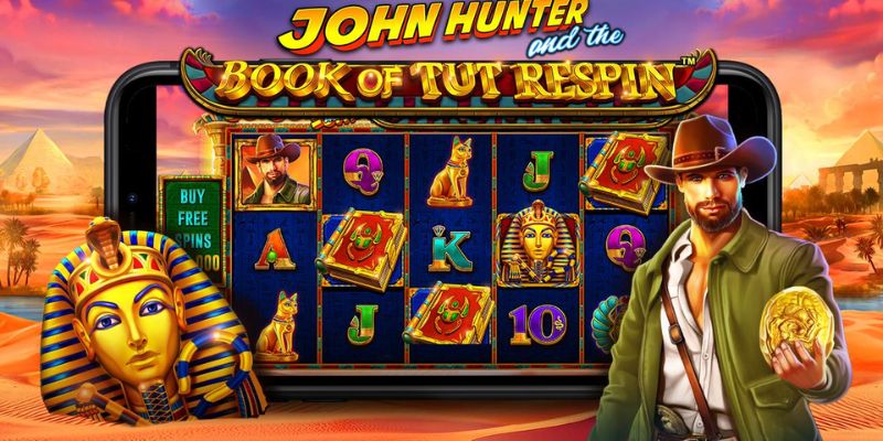 Tựa game John Hunter and the Book of Tut với bối cảnh Ai Cập cổ đại 